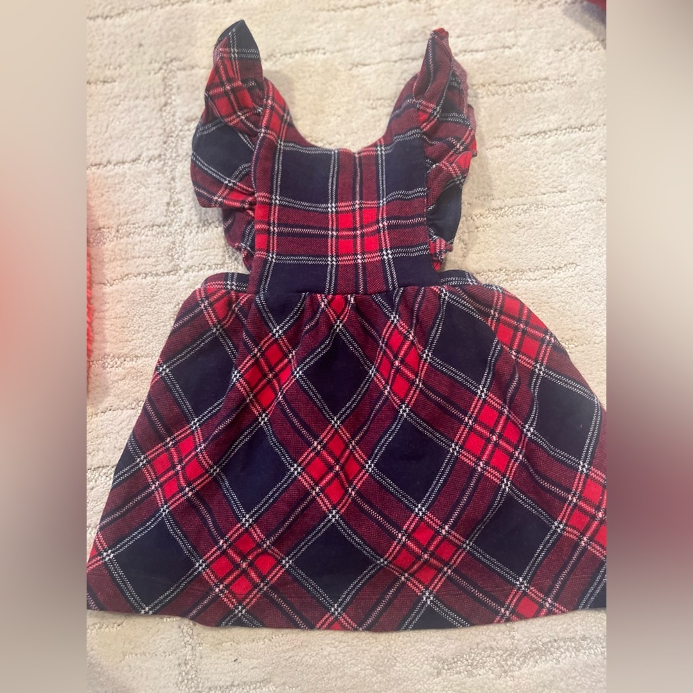 Janie and Jack Plaid Jumper Dress - size 12-18 months